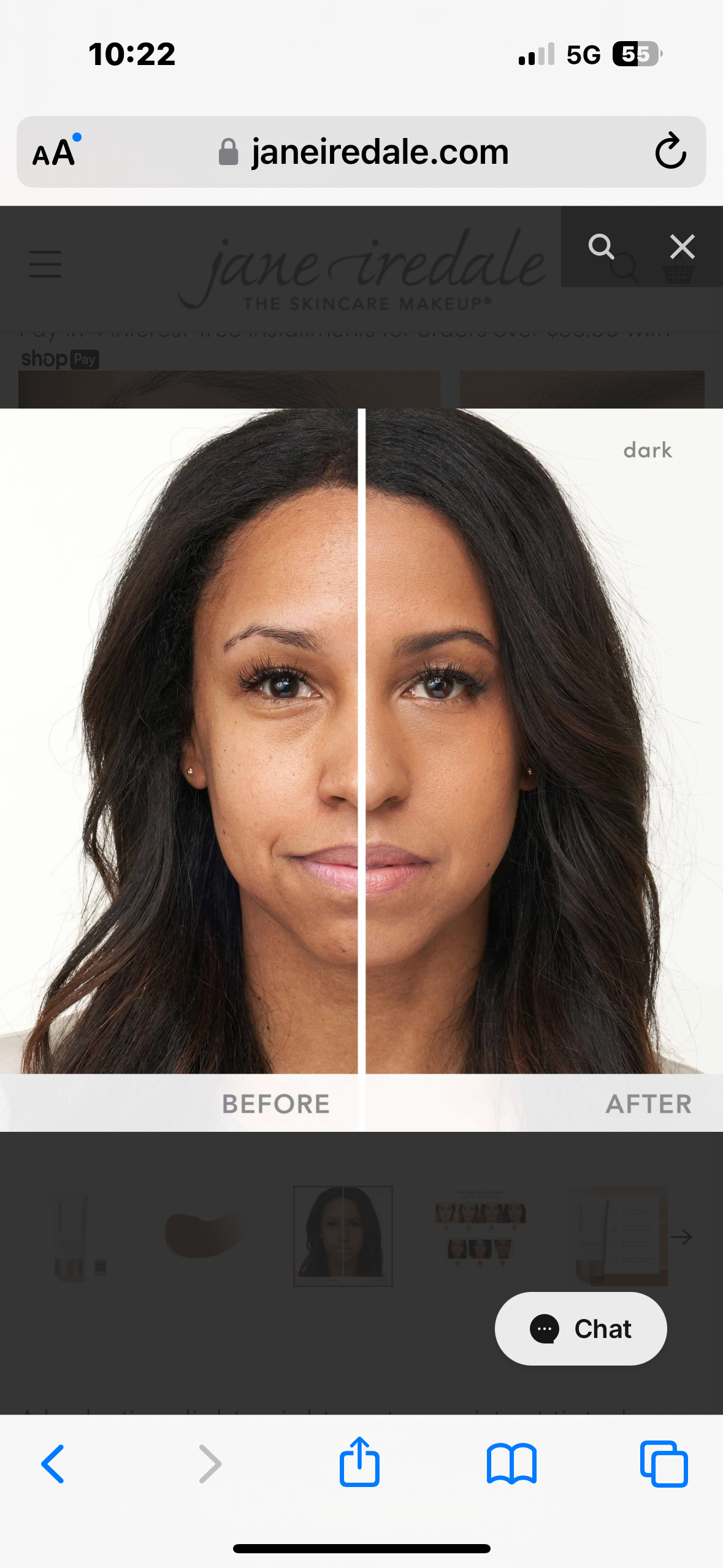 Jane Iredale Tinted Moisturizer- Dark