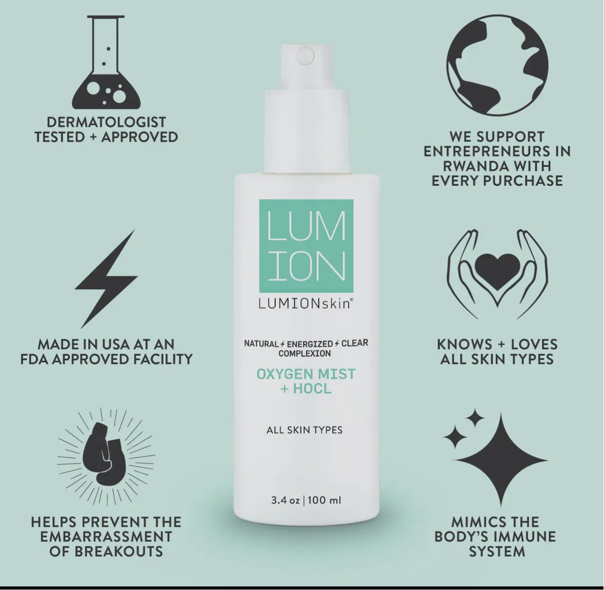 Lumion Oxygen Mist + Hocl