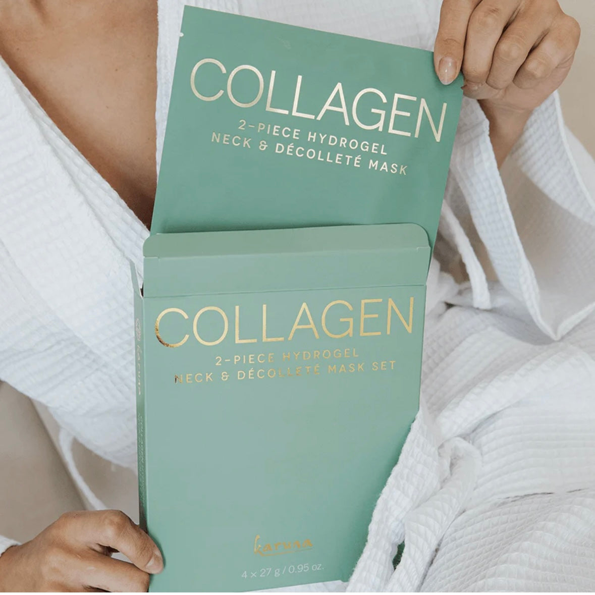 COLLAGEN HYDROGEL NECK MASK
Collagen HydroGel Lifting Neck + Décolletage Mask