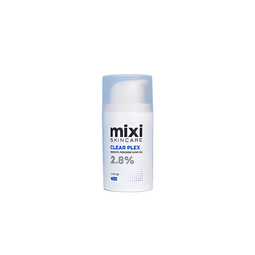 Mixi skincare product on a white background